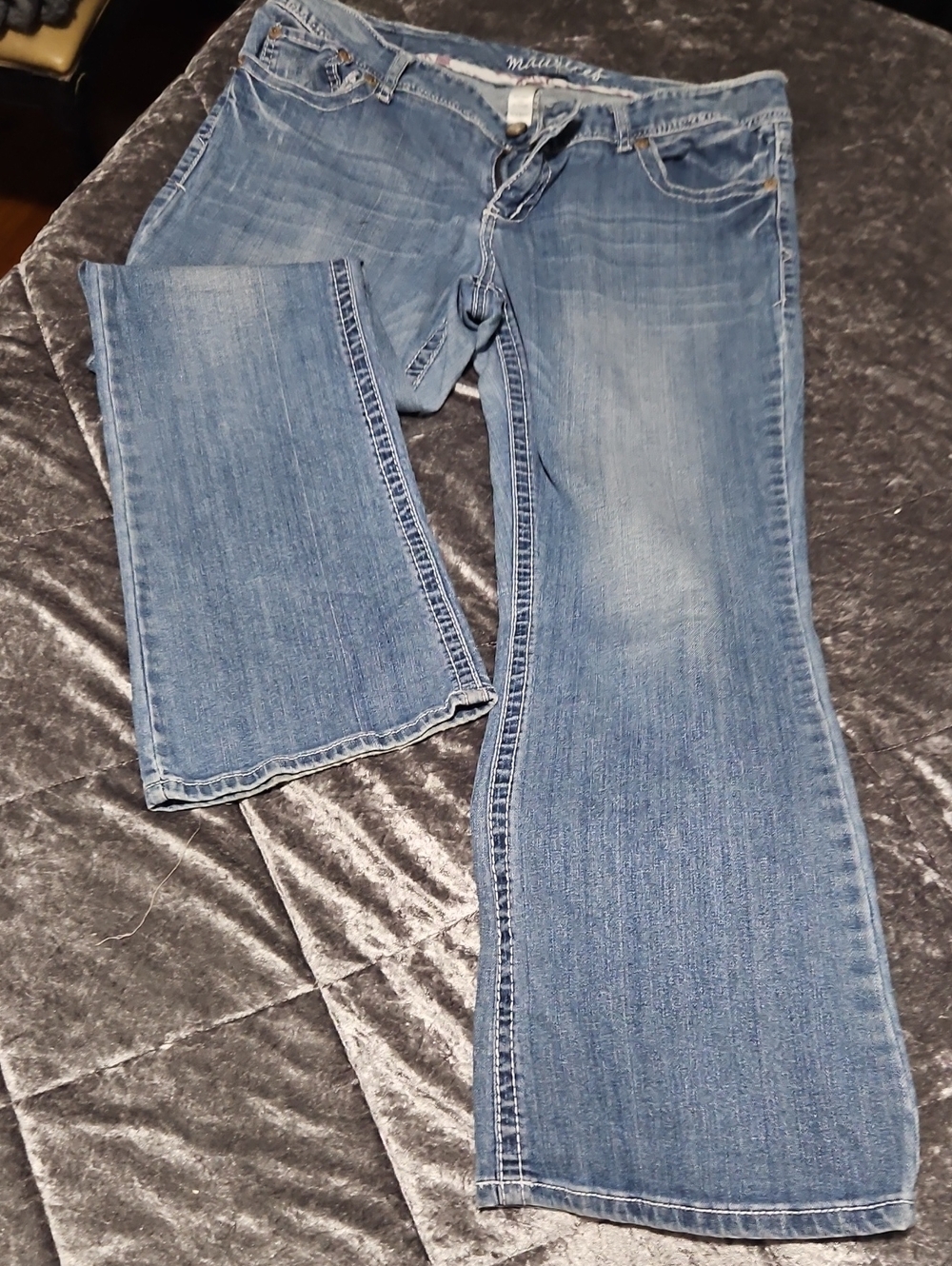 Maurices Medium Wash Flare Jeans - Classic Blue